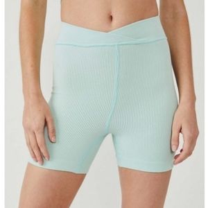 FP Movement Free Throw Shorts in Turquoise Mint Medium